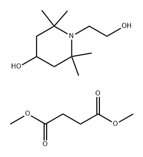 Poly(4-hydroxy-2,2,6,6-tetramethyl-1-piperidine ethanol-alt-1,4-butanedioic acid) Structure