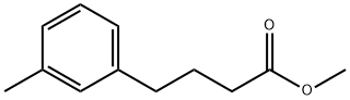 Benzenebutanoic acid, 3-Methyl-, Methyl ester 化学構造式