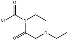 1-Piperazinecarbonylchloride,4-ethyl-2-oxo-(9CI) Struktur