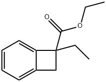 Bicyclo[4.2.0]octa-1,3,5-triene-7-carboxylic acid, 7-ethyl-, ethyl ester (9CI) Structure