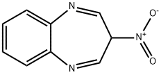 3-ニトロ-3H-1,5-ベンゾジアゼピン 化学構造式
