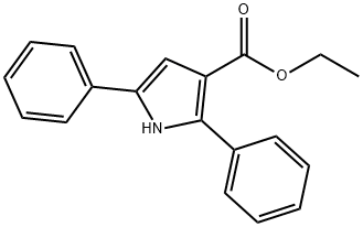 ethyl 2,5-diphenyl-1H-pyrrole-3-carboxylate Struktur