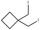 1,1-ビス(ヨードメチル)シクロブタン 化学構造式