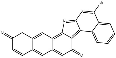 2-Bromo-13H-benzo[g]naphtho[2,3-a]carbazole-7,12-dione Structure