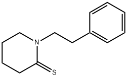2-Piperidinethione,  1-(2-phenylethyl)- Struktur