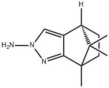 2-amino-7,8,8-trimethyl-4,5,6,7-tetrahydro-4,7-methano-2H-indazole Struktur