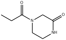 Piperazinone, 4-(1-oxopropyl)- (9CI) Structure