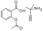 2-Methyl-3-butyn-2-amine 2-(acetyloxy)benzoate Struktur