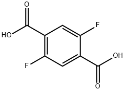 2,5-ジフルオロテレフタル酸 化学構造式
