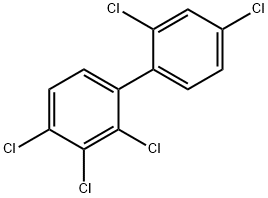 2,2',3,4,4'-ペンタクロロビフェニル 化学構造式