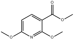 Methyl 2,6-dimethoxypyridine-3-carboxylate Struktur