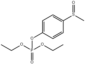 りん酸ジエチル4-(メチルスルフィニル)フェニル 化学構造式