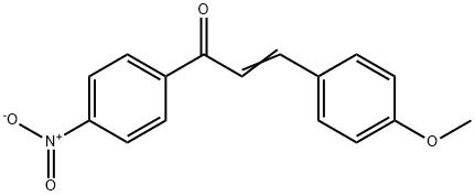 3-(4-methoxyphenyl)-1-(4-nitrophenyl)prop-2-en-1-one, 6552-62-1, 结构式