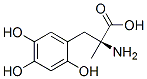 2-methyl-3-(2,4,5-trihydroxyphenyl)alanine Struktur