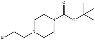 4-(2-BROMOETHYL)-1-PIPERAZINECARBOXYLIC ACID, 1,1-DIMETHYLETHYL ESTER Struktur