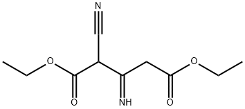 diethyl 2-cyano-3-imino-pentanedioate Struktur