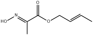 Propanoic acid, 2-(hydroxyimino)-, (2E)-2-butenyl ester, (2E)- (9CI) Structure