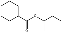 シクロヘキサンカルボン酸1-メチルプロピル 化学構造式