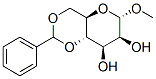 甲基4,6-O-亚苄基Α-D-吡喃甘露糖苷, 65530-26-9, 结构式