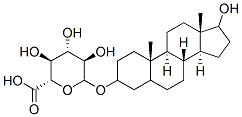 17-hydroxyandrostane-3-glucuronide 化学構造式