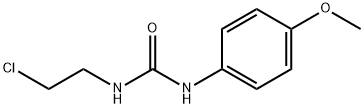 N-(2-クロロエチル)-N'-(4-メトキシフェニル)尿素 化学構造式