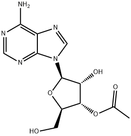3'-O-アセチルアデノシン 化学構造式
