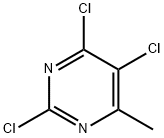 2,4,5-トリクロロ-6-メチルピリミジン 化学構造式