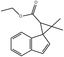 ethyl 3,3-dimethylspiro[cyclopropane-1,1'-[1H]indene]-2-carboxylate Struktur