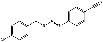 p-[3-(p-Chlorobenzyl)-3-methyl-1-triazeno]benzonitrile Struktur
