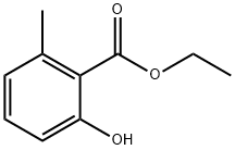 6-甲基水杨酸乙酯/2-羟基-6-甲基苯甲酸乙酯,6555-40-4,结构式