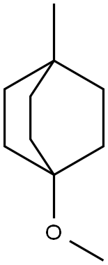 1-Methoxy-4-methylbicyclo[2.2.2]octane 结构式