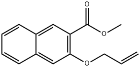 3-Allyloxy-2-naphthalenecarboxylic acid methyl ester Struktur