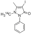 4-IODOANTIPYRENE-N-METHYL-14C Structure