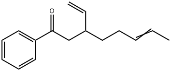 3-Vinyl-1-phenyl-6-octen-1-one Struktur