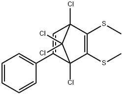 5-diene, 1,2,3,4,7,7-hexachloro-5-phenyl-Bicyclo[2.2.1]hepta-2 Structure