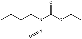 N-ブチル-N-ニトロソウレタン 化学構造式