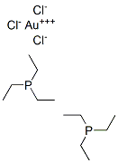 bis(triethylphosphine)gold chloride Struktur