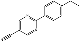 5-Pyrimidinecarbonitrile, 2-(4-ethylphenyl)- (9CI) Struktur