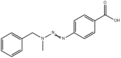 p-(3-Benzyl-3-methyl-1-triazeno)benzoic acid Struktur