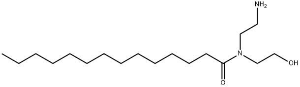 N-(2-aminoethyl)-N-(2-hydroxyethyl)myristamide Struktur