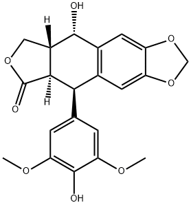 4'-去甲基表鬼臼毒素,6559-91-7,结构式