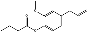 4-allyl-2-methoxyphenyl butyrate Struktur