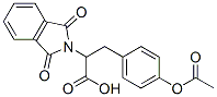 3-(4-ACETOXY-PHENYL)-2-(1,3-DIOXO-1,3-DIHYDRO-ISOINDOL-2-YL)-PROPIONIC ACID Struktur