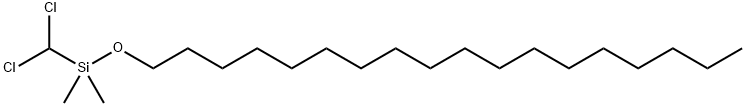 1-Dichloromethyl(dimethyl)silyloxyoctadecane Structure