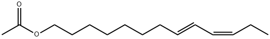 (8Z,10E)-8,10-トリデカジエン-1-オールアセタート 化学構造式