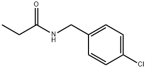 N-(4-氯苄基)丙酰胺, 65608-82-4, 结构式