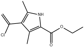 3-(A-CHLOROETHENYL)-2,4-DIMETHYL-5-CARBETHOXYPYRROLE Struktur
