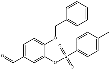 4-(Benzyloxy)-3-hydroxybenzaldehyde p-Toluenesulfonate, 65615-20-5, 结构式