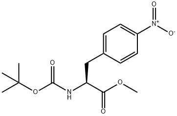 N-BOC-4-ニトロ-L-フェニルアラニンメチルエステル 化学構造式