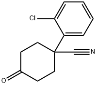 1-(2-氯苯基)-4-氧代环己甲腈,65618-88-4,结构式